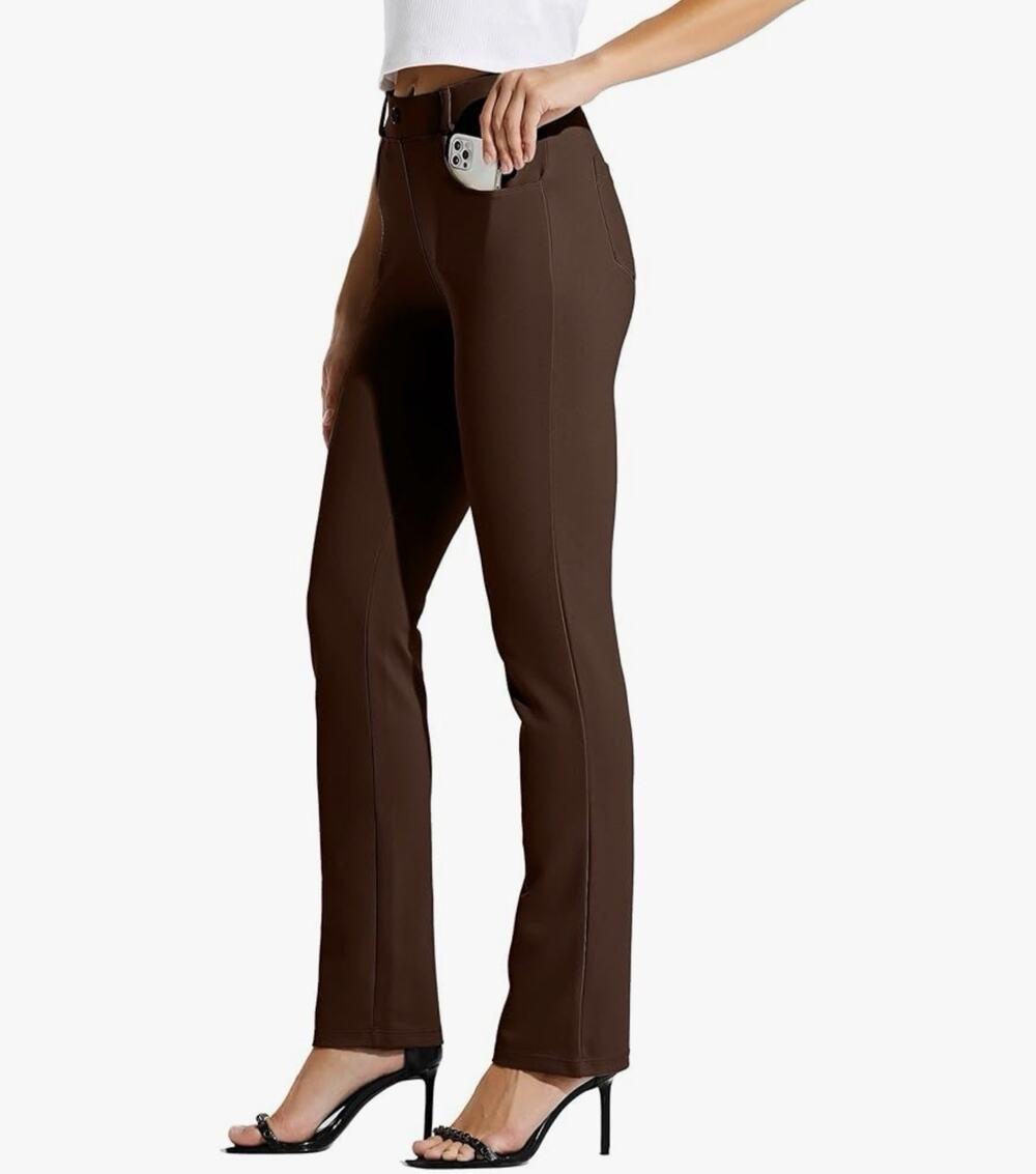 Willit Women's Yoga Dress Pants Straight Leg Work Slacks Stretchy Size XL